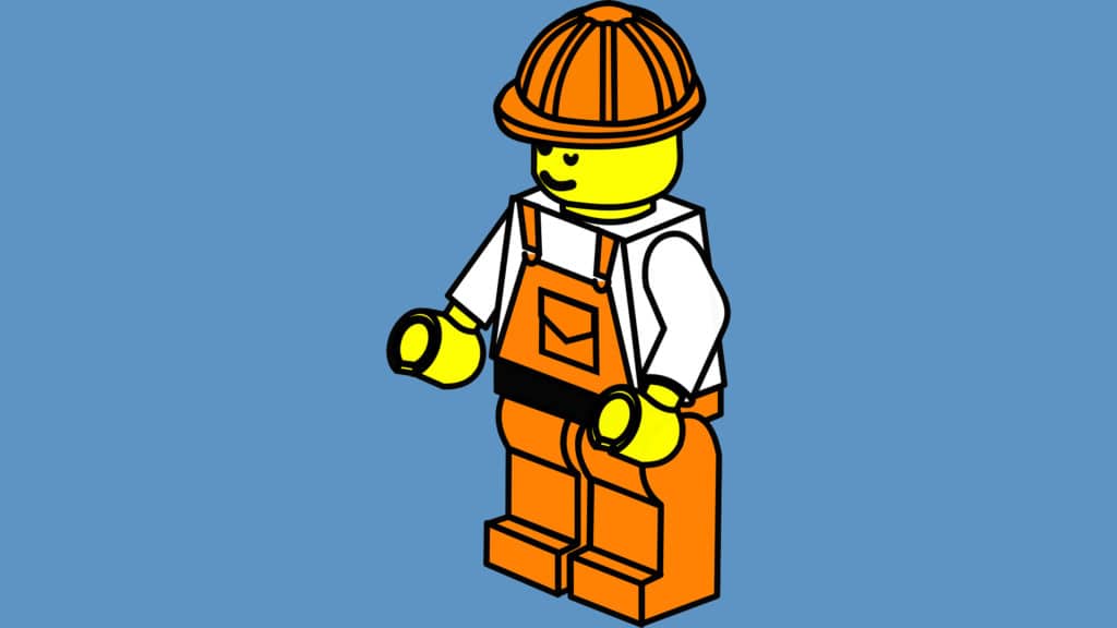 Lego Arbeiter FIgur