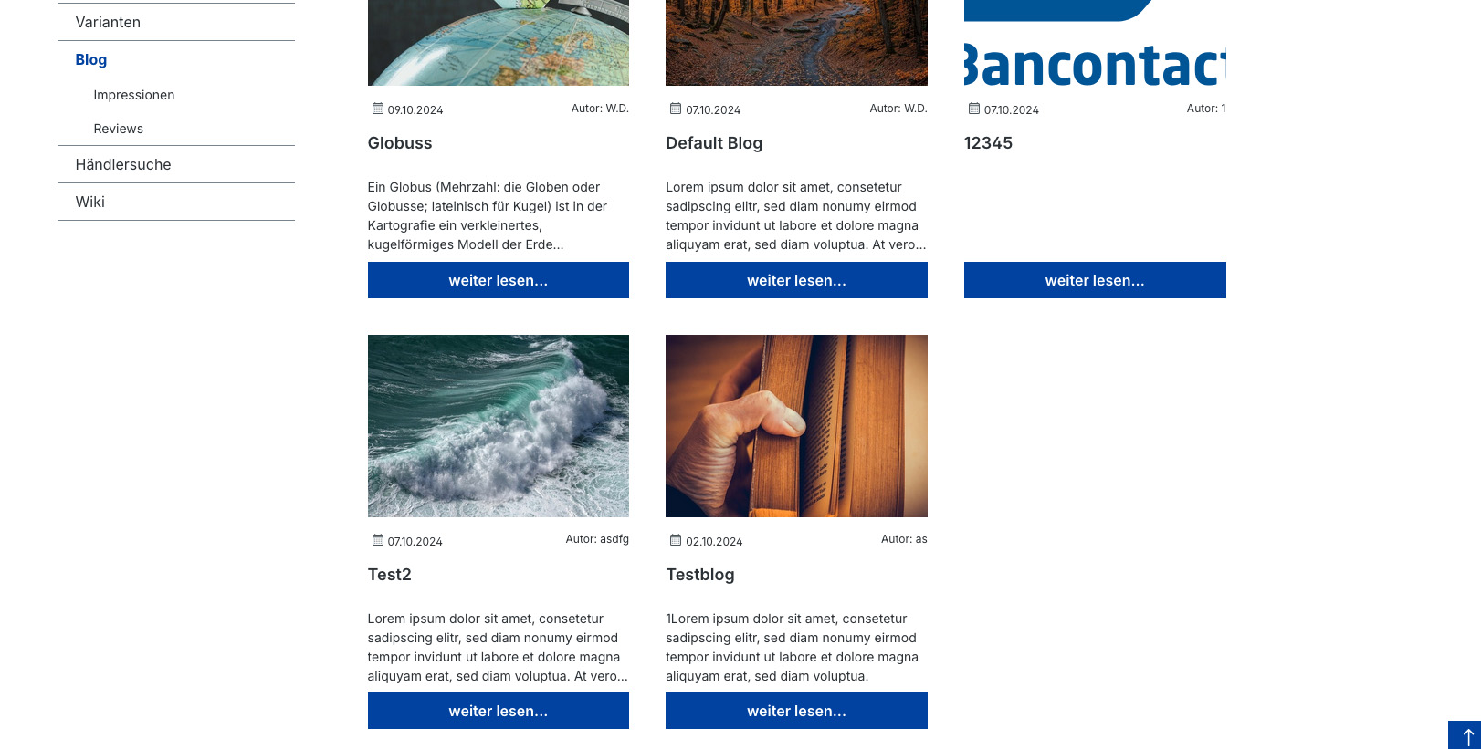 Blog-Plugin-Seiten-Layout