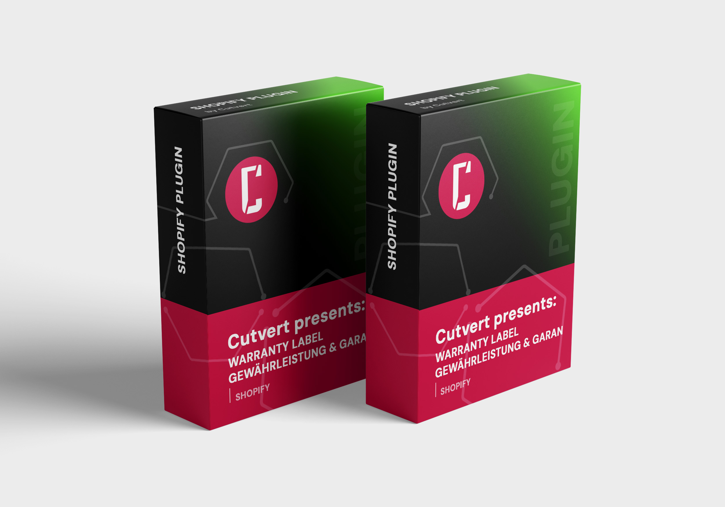 Produktbox zum Shopify-Plugin zum EU-Gewährleistungslabel und GARAN-Label.